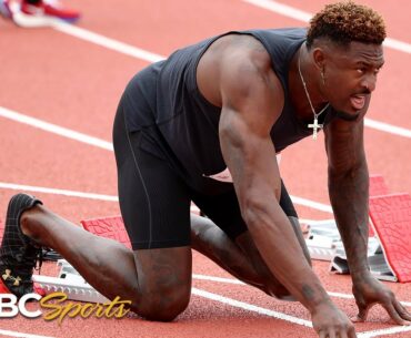 Seattle Seahawks wide receiver DK Metcalf competes in 100m race at USATF Golden Games | NBC Sports