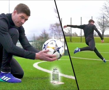 STEVEN GERRARD & F2 AMAZING SHOOTING SESSION! *WATER-BOTTLE EDITION*
