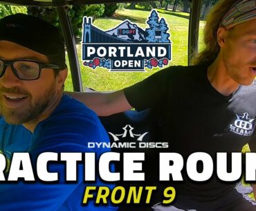 Dynamic Discs Practice Round at the Portland Open | Front 9 | GOLF CART CAM!!