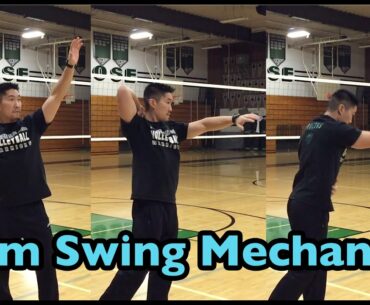 Arm Swing Mechanics : 3 Motions (part 1/2) - How to SPIKE a Volleyball Tutorial