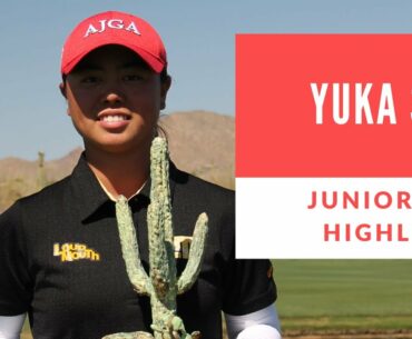 Incredible golf shots in the desert! Yuka Saso Junior Golf Highlights