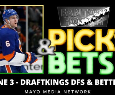 NHL DraftKings Picks Thursday 6/3/21 | NHL Bets, Props, DFS Picks | 2021 Fantasy Hockey Picks & News
