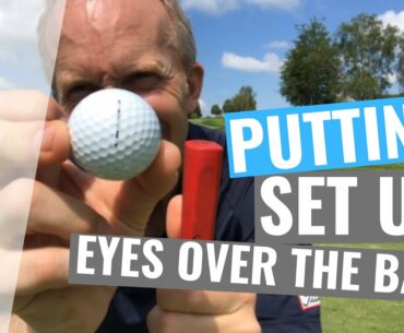 Putting Set up 3 Eyes over the ball