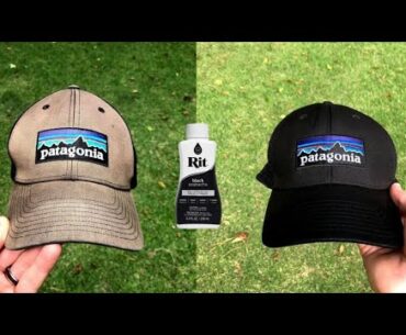 Restoring a faded Patagonia hat with Rit Dye