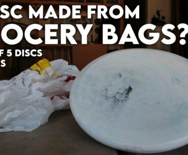 Making a Disc Out of LDPE (the same plastic type as plastic grocery bags!)