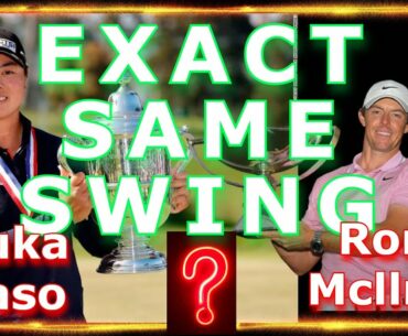 Yuka Saso (US Open 2021 Champion) Versus Rory Mcllroy golf swing -  driver comparison