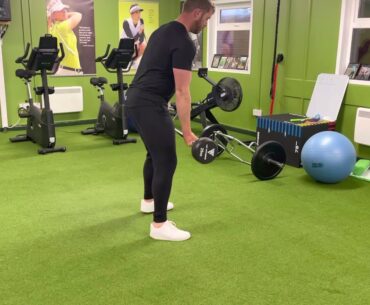 Bent over row for golfers