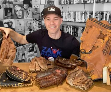 My baseball glove collection -- custom, MLB game-used, oversized, and more!