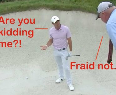 McIlroy Penalized for Touching Sand, Penalty REVERSED!