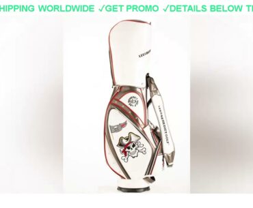 [DIscount] $176 New LEEB Golf Standard Bag Cart Bags With Rain Hoods PU Leather 5 WaysDouble sided