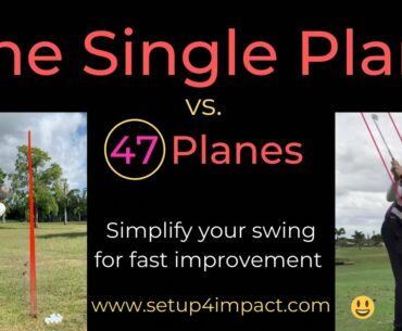 Single Plane Golf Swing? 47 Planes, or one? [Shot tracer]
