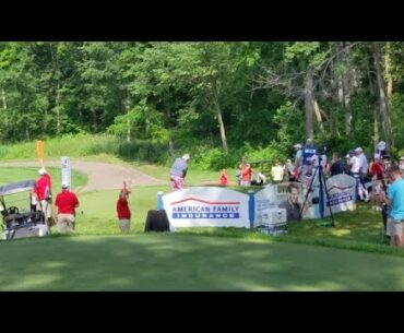 Watch now: John Daly tees of on the 10th hole at AmFam