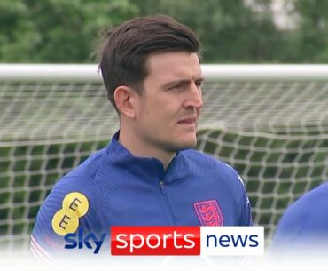 Harry Maguire has returned to training ahead of England's Euro 2020 group match against Croatia