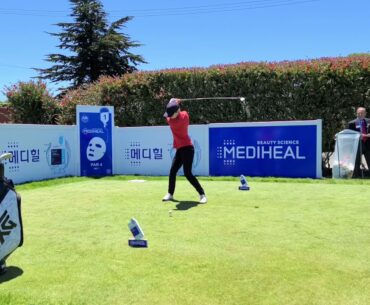 Lindy Duncan slow motion golf swing LPGA Mediheal