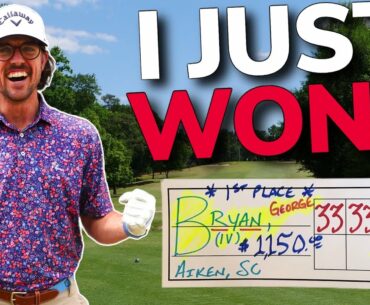 I JUST WON A PROFESSIONAL GOLF TOURNAMENT!!!! Back Nine Vlog.| Bryan Bros Golf