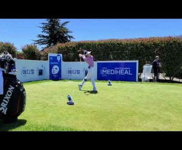 Lucy Li slow motion golf swing LPGA Mediheal