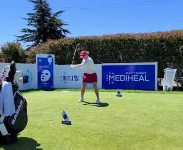 Alena Sharp slow motion golf swing LPGA Mediheal