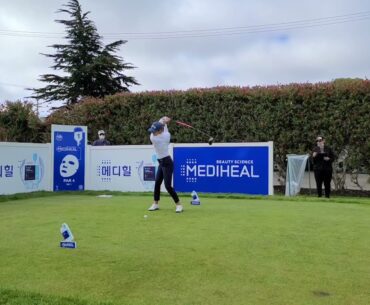 Azahara Munoz slow motion golf swing LPGA Mediheal