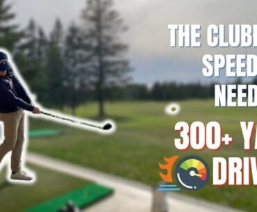 DRIVER MINIMUM SPEED AND LAUNCH CONDITIONS FOR 300 YARD DRIVES!  Easy drills to help you do it too!