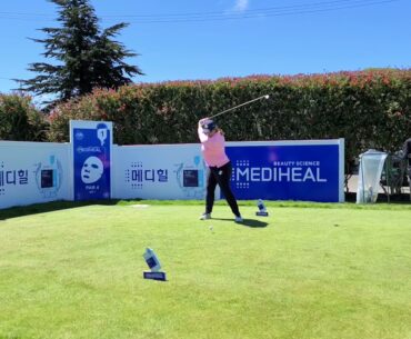 Kendall Dye slow motion golf swing LPGA Mediheal