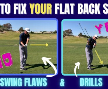 How to Fix Your Flat Back Swing ( Swing Flaws and Drills )