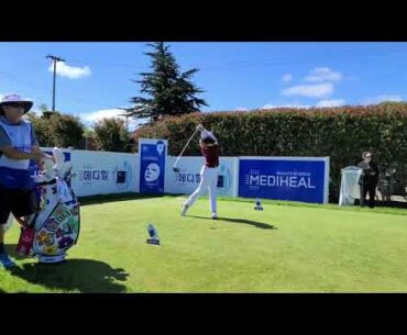 Sarah Jane Smith slow motion golf swing LPGA Mediheal