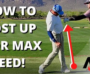 How To Safely Post Up On Lead Side For MAX Golf Swing Speed