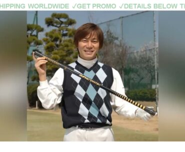 [Deal] $55.9 Golf Swing Impact Stick Impact Bars Vocal Stick Golf Swing Trainer Length 93cm/36.6inc