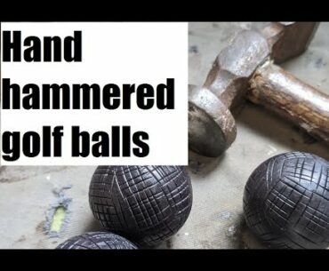 Making a hand hammered gutty golf ball - TimewarpGolf