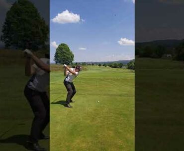 DRIVER SWING SLOW MOTION / GOLF #shorts