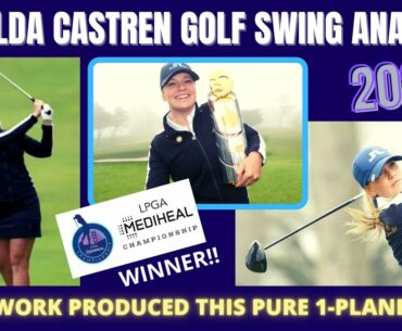 Matilda Castren Golf Swing Analysis ( LPGA Winner 2021 Mediheal )