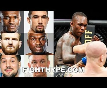 FIGHTERS & EXPERTS REACT TO ISRAEL ADESANYA BEATING VETTORI: USMAN, WHITTAKER, BLACHOWICZ, & MORE