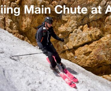 Skiing Main Chute at Alta on Memorial Day // Utah Backcountry Skiing
