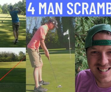 4 Man Golf Scramble! GOLF VLOG