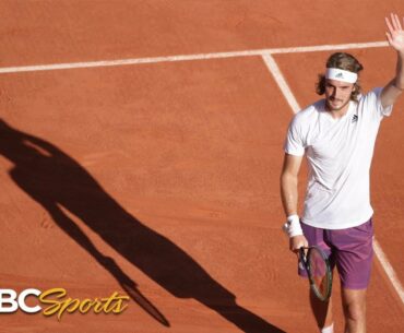 French Open 2021: Stefanos Tsitsipas vs. Alexander Zverev | Semifinals Highlights | NBC Sports