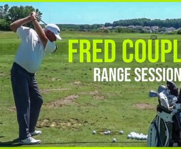 Golf Legend Fred Couples Range Session | Warm Up Swings