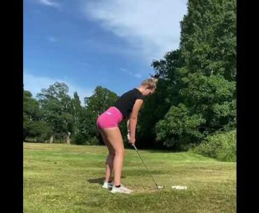 Super hot video by British Golf girl Bella Angel