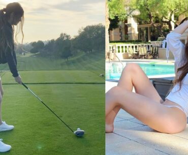 Sooo smoooth 😍 Beautiful golf girl hayden sylte golf swing | GOLF VN