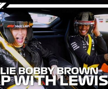 Millie Bobby Brown's Lap With Lewis Hamilton  | F1 Pirelli Hot Laps