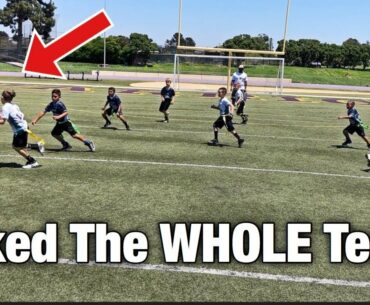 HE JUKED THE WHOLE TEAM! | YOUTH FLAG FOOTBALL GAME NFL PLAY 60