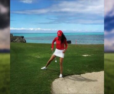 Top best golf shots, golf trickshot artist Tania Tare