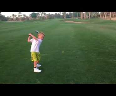 Rock Golfing 5yrs old 4-25-18