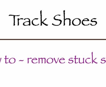 Removing stuck and worn down spike from track running shoe