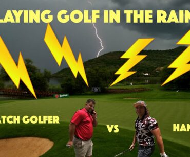 #2 Playing golf in the rain! (1vs1 match play at Cullinan with shot tracers) 9 holes | Mr Variety