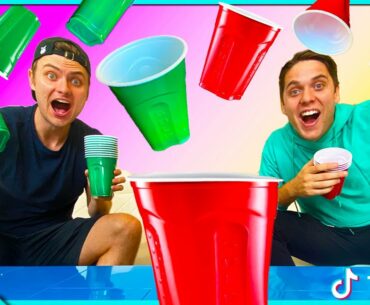 TESTING VIRAL TIKTOK TRICK SHOTS vs CARTER SHARER & TEAM RAR!