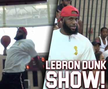 LeBron James INSANE DUNKS At His Sons Game! 7th GRADERS DUNK LIKE THE NBA!!