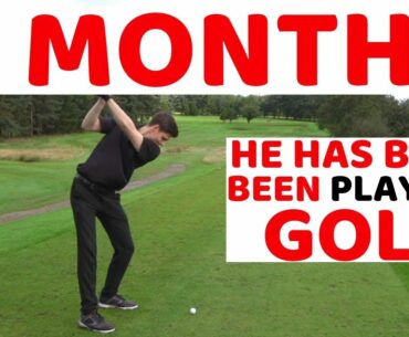 i can't believe he has only been playing golf for 3 MONTHS ...WOW