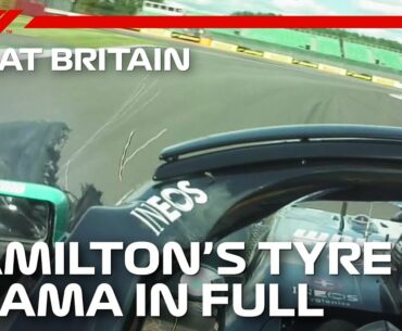 Lewis Hamilton's Tyre Drama In Full, With Radio | 2020 British Grand Prix