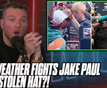 Pat McAfee Reacts To Jake Paul & Floyd Mayweather Fighting Over Stolen Hat