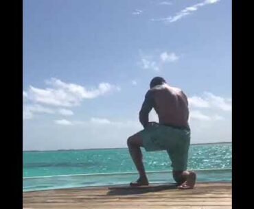 Randy Orton's Wife Gives Him The RKO On The Beach